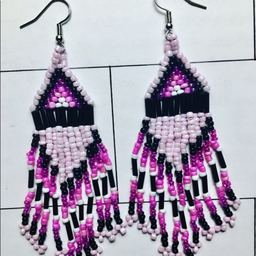 Pink Punk Earrings